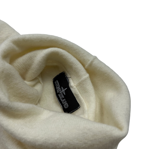 Stone Island 2018 Shadow Project Cream Roll Neck Jumper - Small