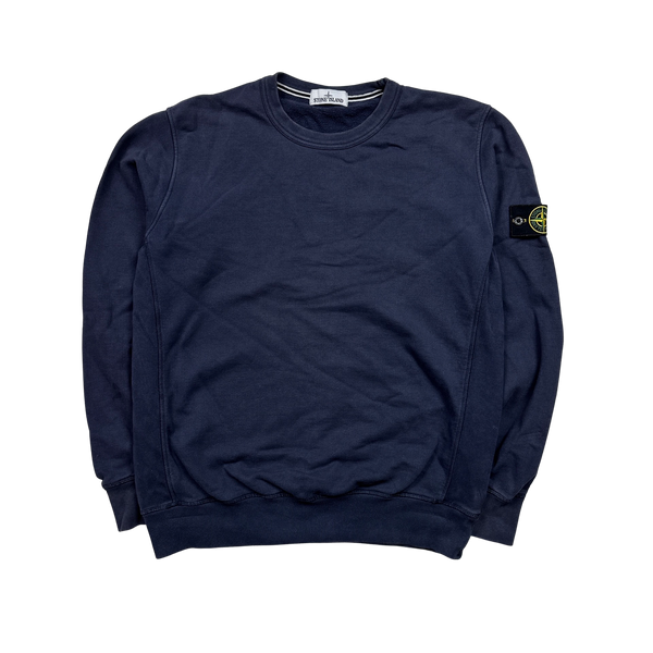 Stone Island 2015 Navy Cotton Crewneck Sweatshirt - XXL