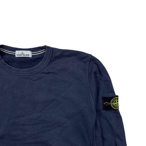 Stone Island 2015 Navy Cotton Crewneck Sweatshirt - XXL