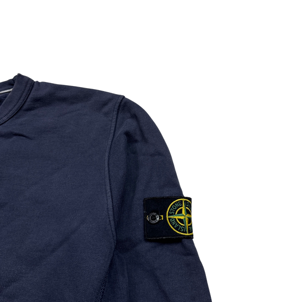 Stone Island 2015 Navy Cotton Crewneck Sweatshirt - XXL
