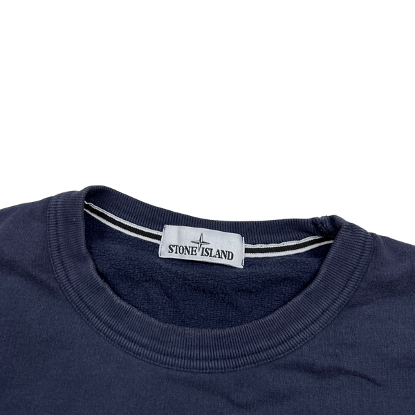 Stone Island 2015 Navy Cotton Crewneck Sweatshirt - XXL
