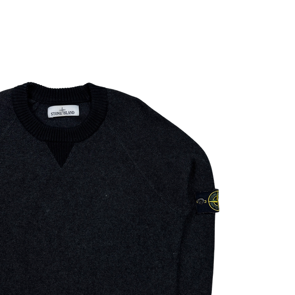 Stone Island 2017 Grey Knitted Crewneck - Medium