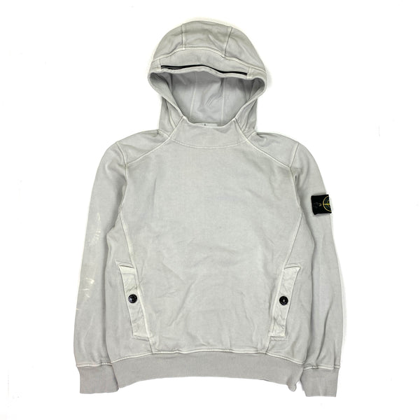 Stone Island Light Grey Pullover Hoodie