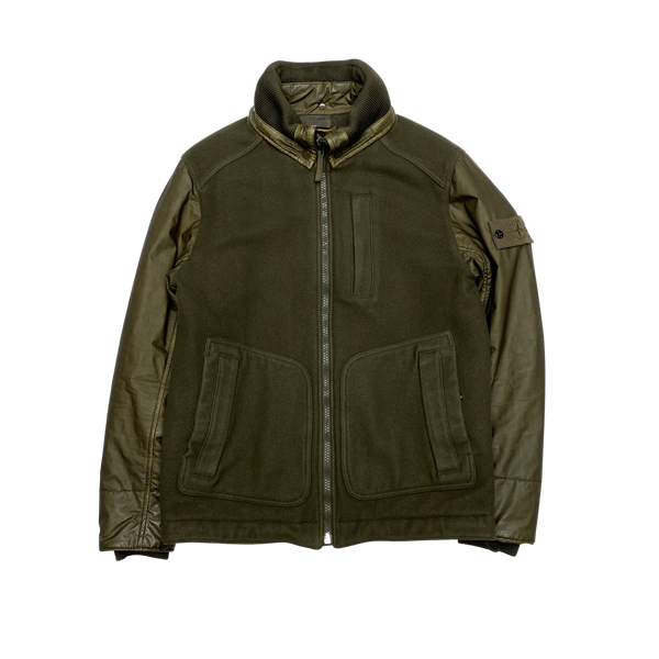 Stone Island 2013 Wool Tinno Panto Mussola Gommata Ghost Jacket