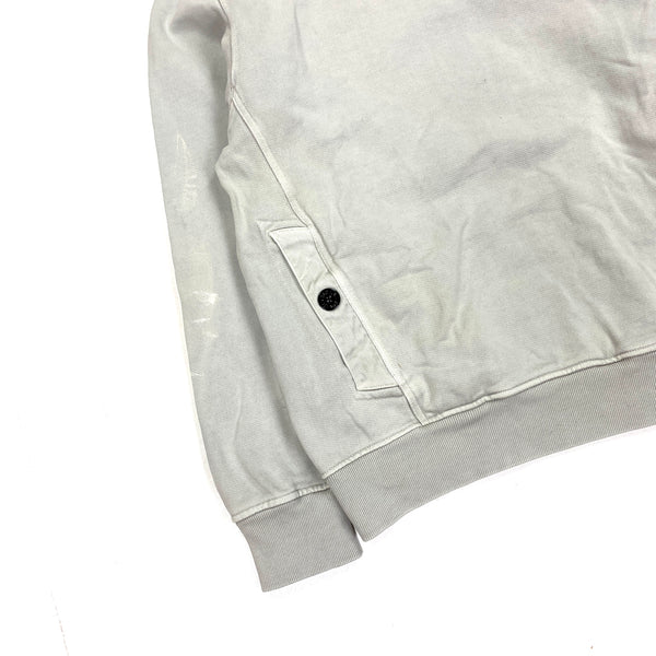 Stone Island Light Grey Pullover Hoodie