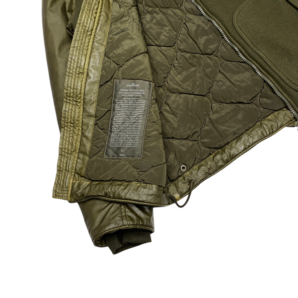 Stone Island 2013 Wool Tinno Panto Mussola Gommata Ghost Jacket