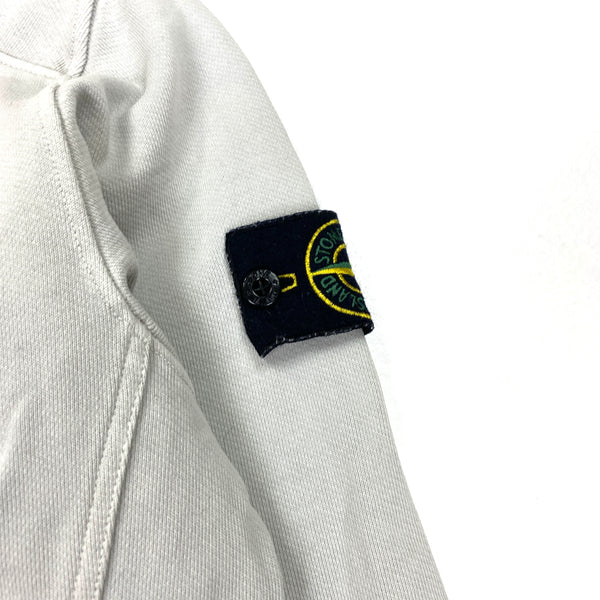 Stone Island Light Grey Pullover Hoodie