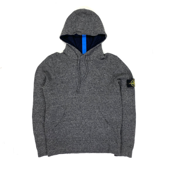 Stone Island Grey Marl Pullover Hoodie Mat s Island