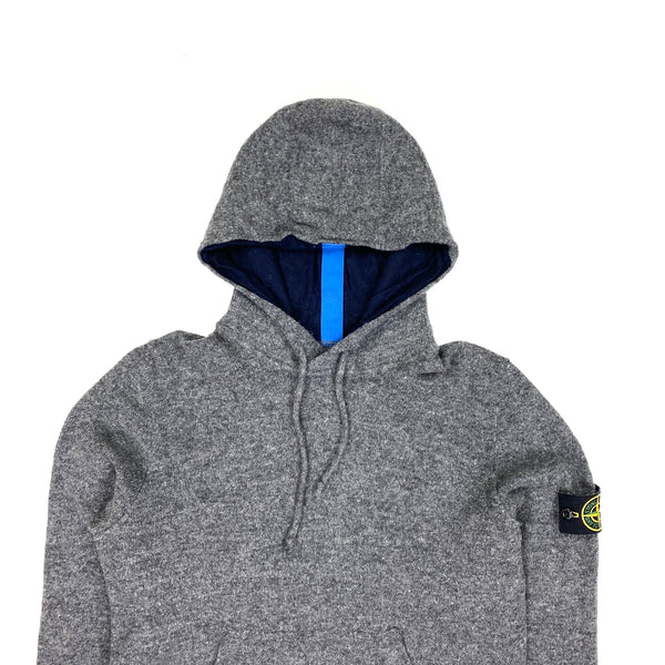 Stone Island Grey Marl Pullover Hoodie