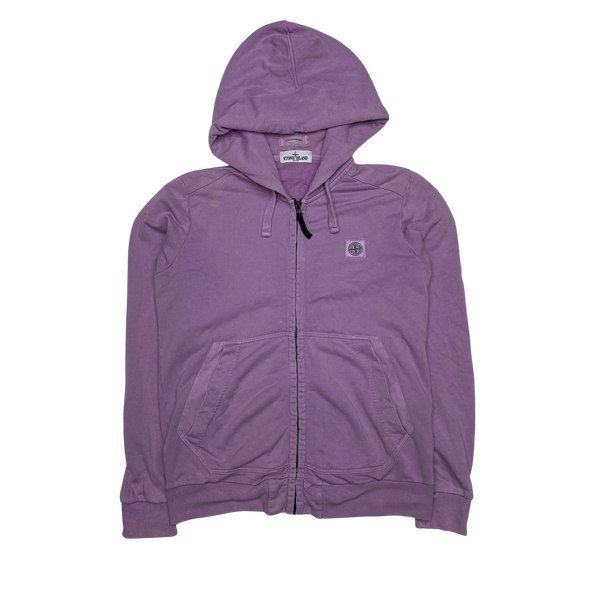 Stone Island 2014 Pink Cotton Zipped Hoodie