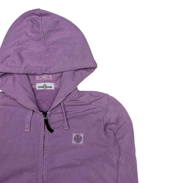 Stone Island 2014 Pink Cotton Zipped Hoodie