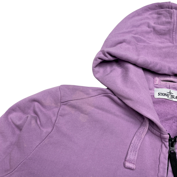 Stone Island 2014 Pink Cotton Zipped Hoodie