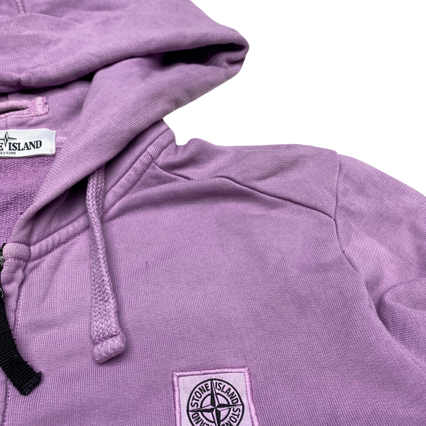Stone Island 2014 Pink Cotton Zipped Hoodie