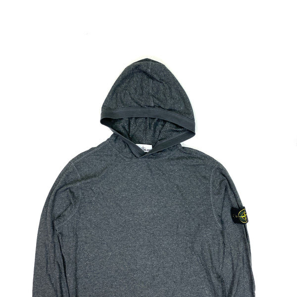 Stone Island Spellout Text Lightweight Hoodie