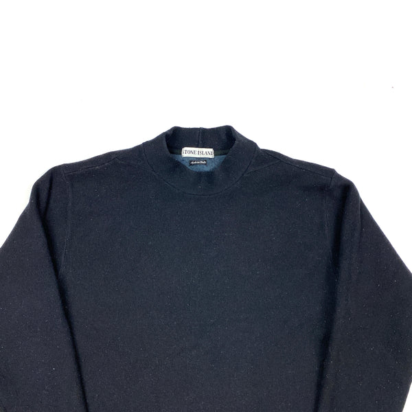 Stone Island 1998 Mock Neck Wool Jumper