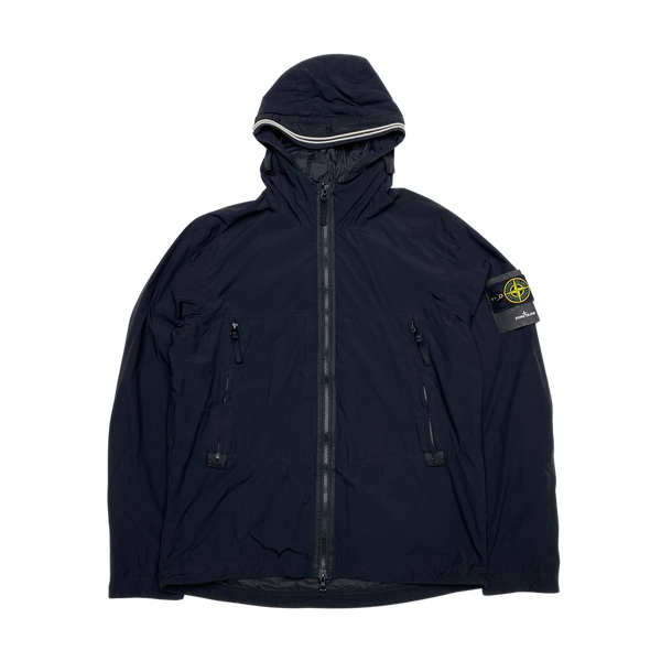 Stone Island Black Skin Touch Nylon Hooded Jacket