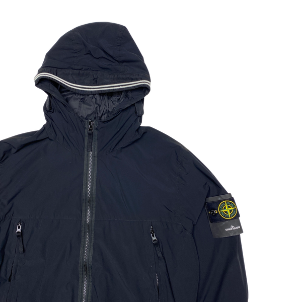Stone Island Black Skin Touch Nylon Hooded Jacket