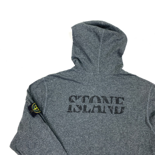 Stone Island Spellout Text Lightweight Hoodie