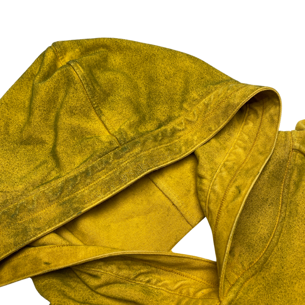 Stone Island x Supreme Mustard 2019 Dust Treatment Hoodie