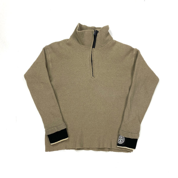 Stone Island 2003 High Neck Quarter Zipped Jumper