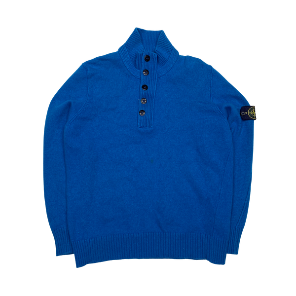 Stone Island 2012 Blue High Neck Pullover Knit