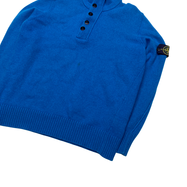 Stone Island 2012 Blue High Neck Pullover Knit