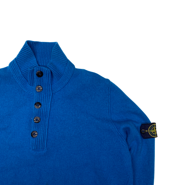 Stone Island 2012 Blue High Neck Pullover Knit