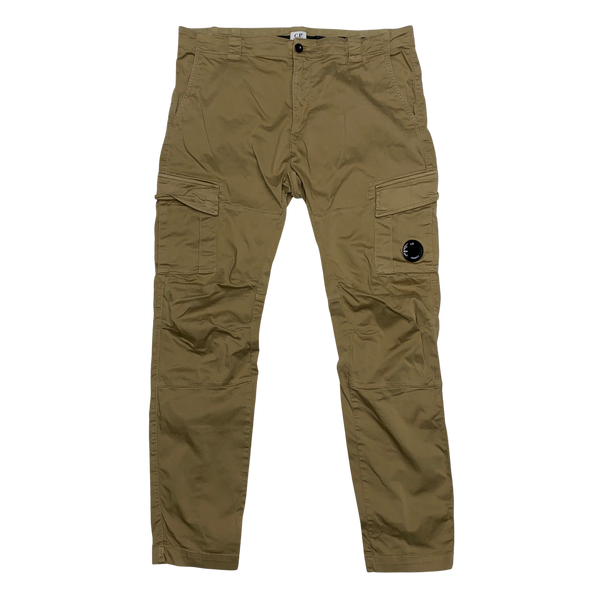 CP Company Beige Ergonomic Fit Cargo Trousers