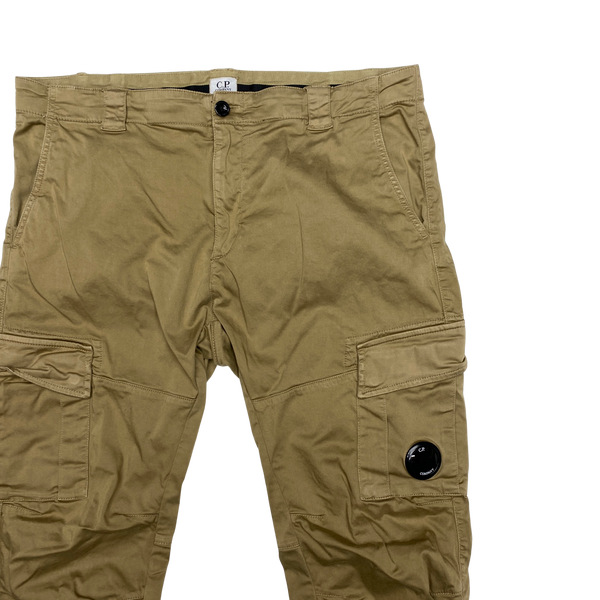 CP Company Beige Ergonomic Fit Cargo Trousers