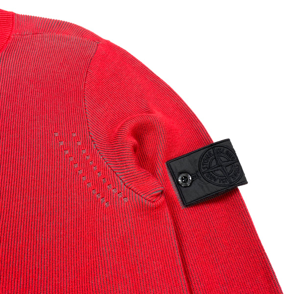 Stone Island Shadow Project Two Tone Ribbed Crewneck Jumper