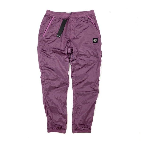 Stone Island 2020 Pink Nylon Metal Rip Stop Tracksuit Bottoms