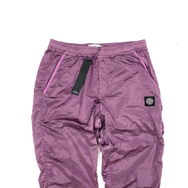 Stone Island 2020 Pink Nylon Metal Rip Stop Tracksuit Bottoms