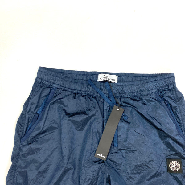 Stone Island 2020 Navy Nylon Metal Rip Stop Tracksuit Bottoms