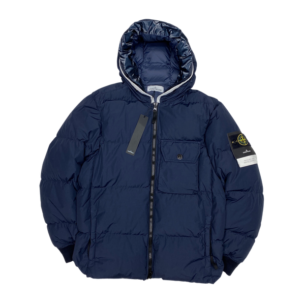Stone Island Navy Naslan Light Watro Down TC Puffer
