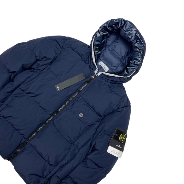Stone Island Navy Naslan Light Watro Down TC Puffer