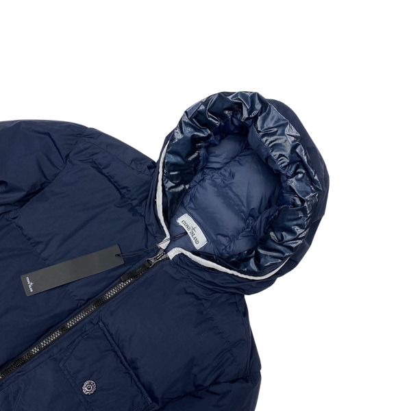 Stone Island Navy Naslan Light Watro Down TC Puffer