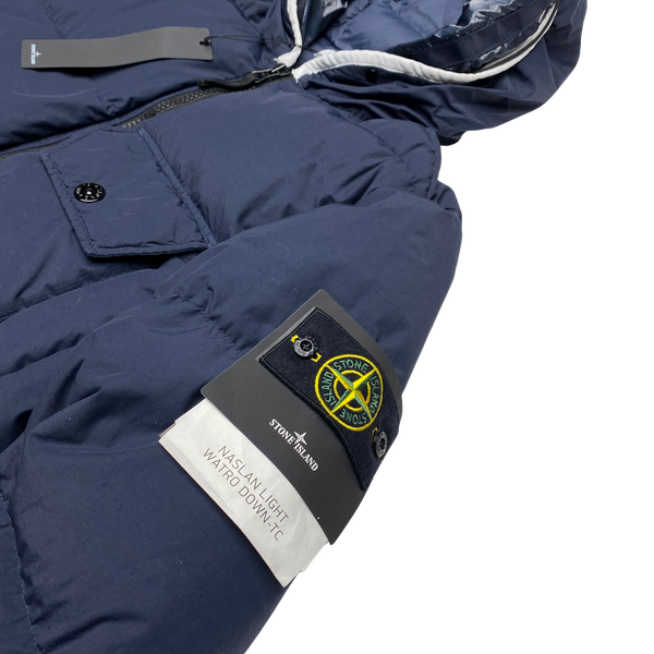 Stone Island Navy Naslan Light Watro Down TC Puffer