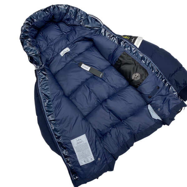 Stone Island Navy Naslan Light Watro Down TC Puffer