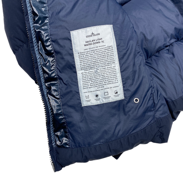 Stone Island Navy Naslan Light Watro Down TC Puffer