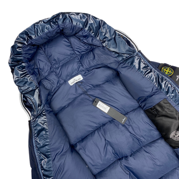 Stone Island Navy Naslan Light Watro Down TC Puffer