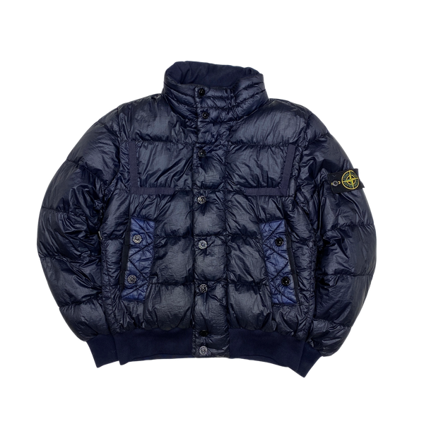 Stone Island Navy 2011 Garment Dyed Puffer Jacket