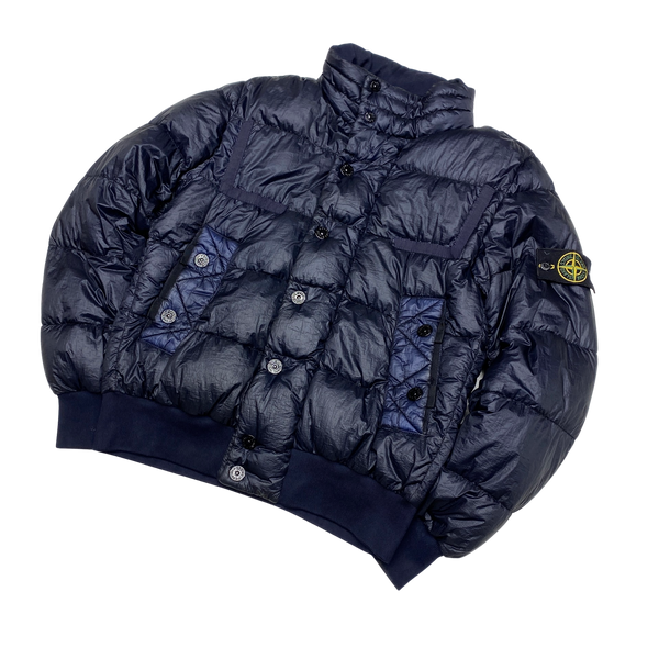 Stone Island Navy 2011 Garment Dyed Puffer Jacket