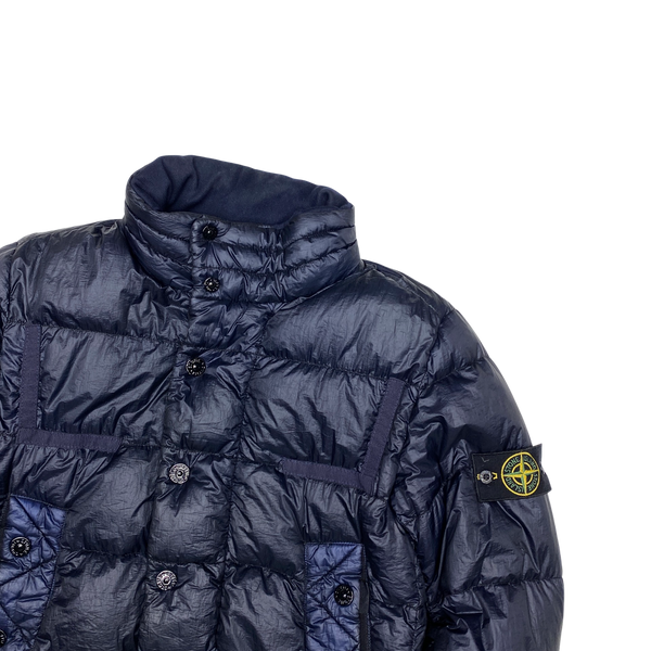 Stone Island Navy 2011 Garment Dyed Puffer Jacket