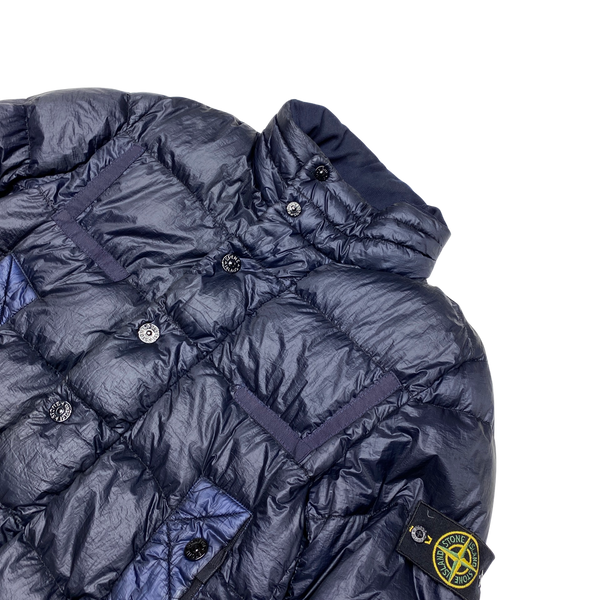 Stone Island Navy 2011 Garment Dyed Puffer Jacket