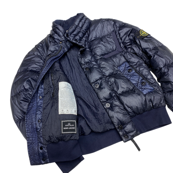 Stone Island Navy 2011 Garment Dyed Puffer Jacket
