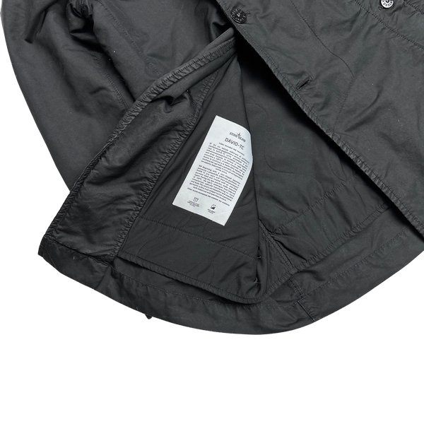Stone Island 2014 Black David TC Quilted Jacket - Large