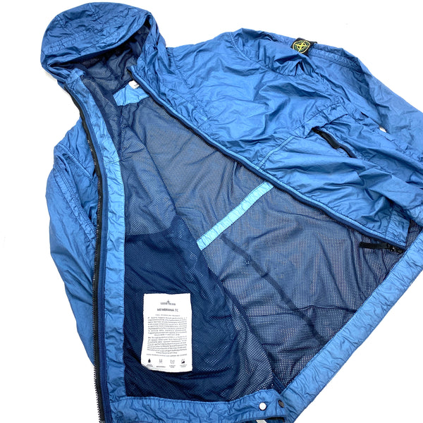 Stone Island Blue Membrana TC Hooded Jacket