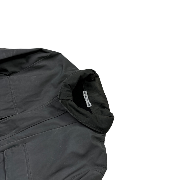 Stone Island 2007 Antiqued Reflective Field Jacket - Large