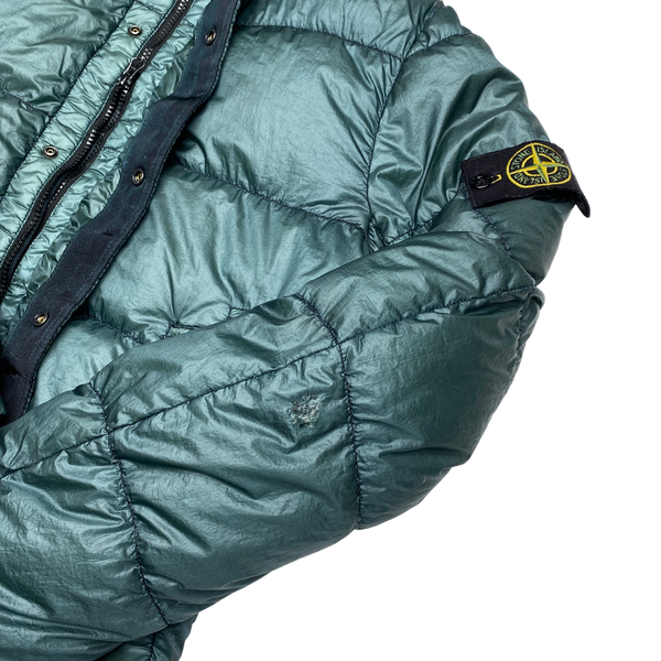 Stone Island Petrol Green Garment Dyed Puffer Jacket