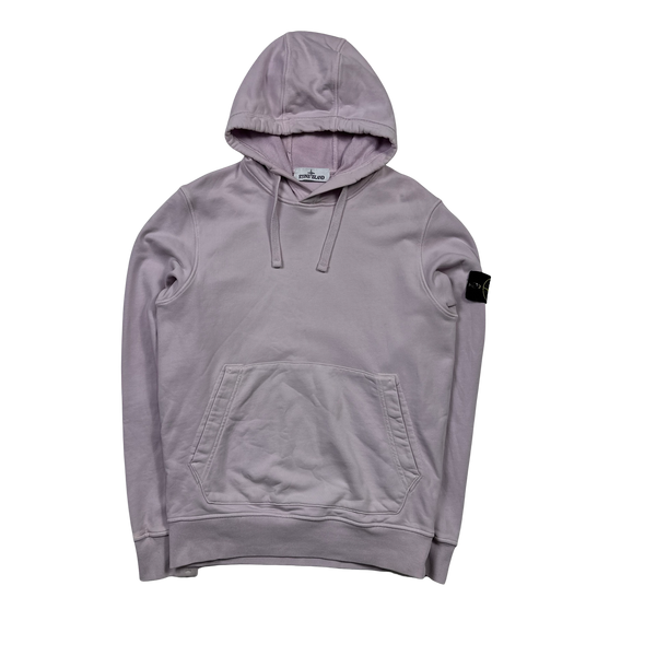 Stone Island Pink 2022 Pullover Hoodie - Small